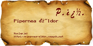 Pipernea Áldor névjegykártya